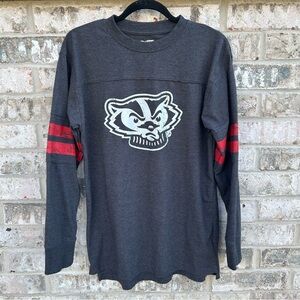 Wisconsin Badgers Pro Edge Charcoal Gray Tee